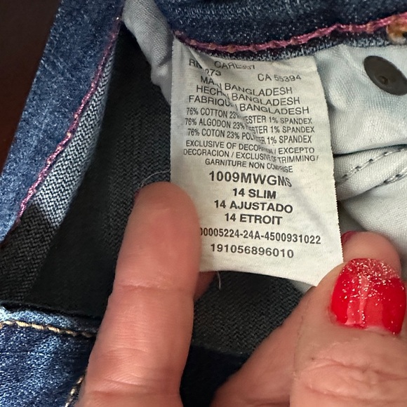 Wrangler Women's Straight Leg Jeans in Classic Blue - Picture 2 of 4